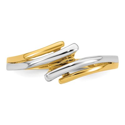 14K Yellow Gold Bypass Ring – view 5