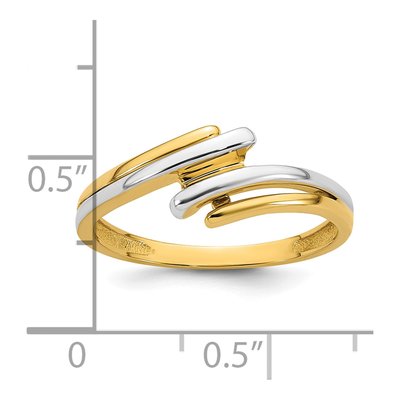 14K Yellow Gold Bypass Ring – view 6