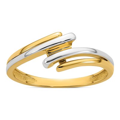 14K Yellow Gold Bypass Ring