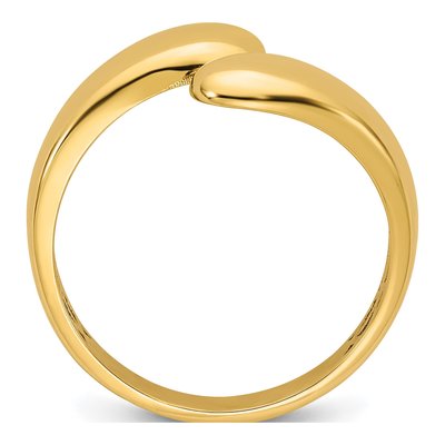 14K Yellow Gold Bypass Ring – view 3