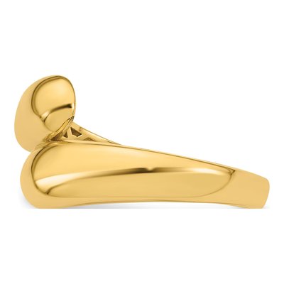14K Yellow Gold Bypass Ring – view 4