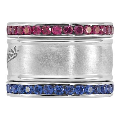 Texas Rangers Crystal Stacked Ring Set – view 3