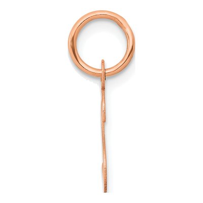 14K Rose Gold Initial S Charm – view 2