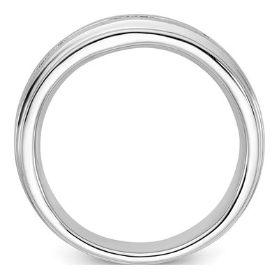 Men's 10K White Gold 1/5 ct tw Diamond Wedding Band – view 2
