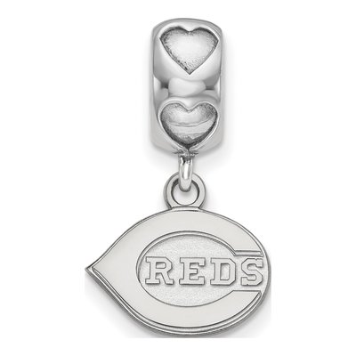 Cincinnati Reds Sterling Silver Heart Bead – view 3