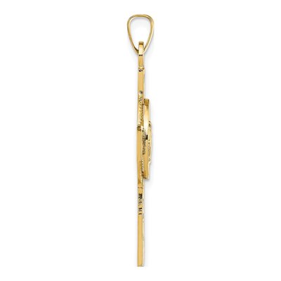 14K Yellow Gold Cross Pendant – view 3
