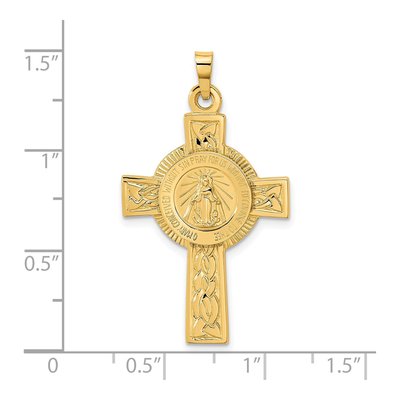 14K Yellow Gold Cross Pendant – view 4