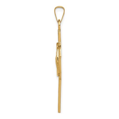 14K Yellow Gold St Jude Thaddeus Cross Pendant – view 3
