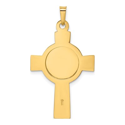 14K Yellow Gold St Jude Thaddeus Cross Pendant – view 5