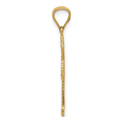 14K Yellow Gold Cross Pendant – view 3