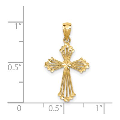 14K Yellow Gold Cross Pendant – view 4