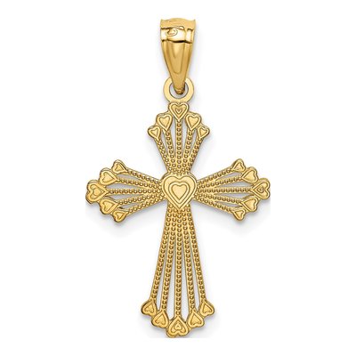 14K Yellow Gold Cross Pendant – view 5