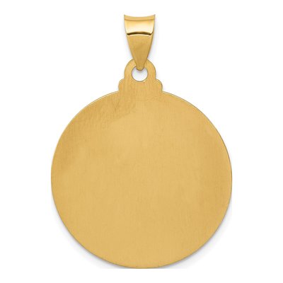 14K Yellow Gold Head of Christ Medal Pendant – view 5