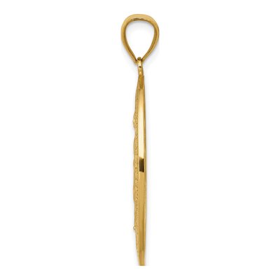 14K Yellow Gold Miraculous Medal Oval Pendant – view 3