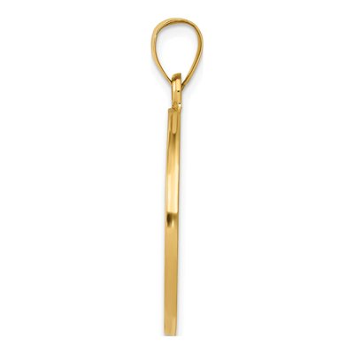 14K Yellow Gold Saint Anthony Medal Hollow Pendant – view 3