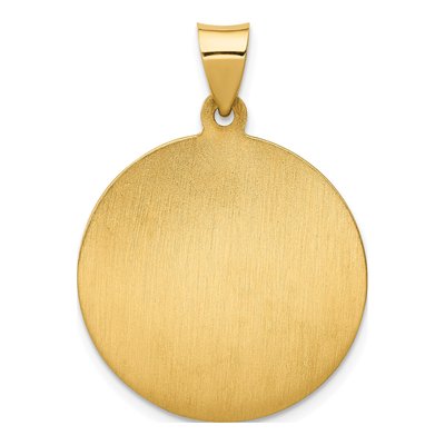 14K Yellow Gold Saint Anthony Medal Hollow Pendant – view 5