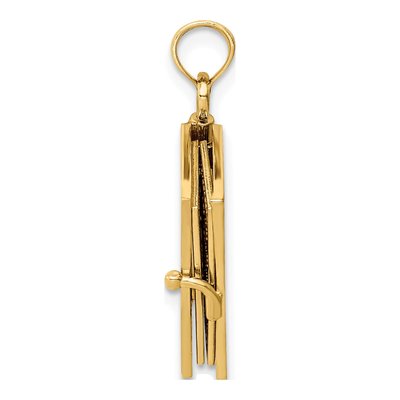 14K Yellow Gold Enameled 3-D Bible Pendant – view 3
