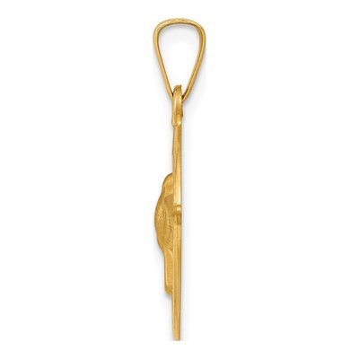 14K Yellow Gold Holy Spirit Medal Pendant – view 3