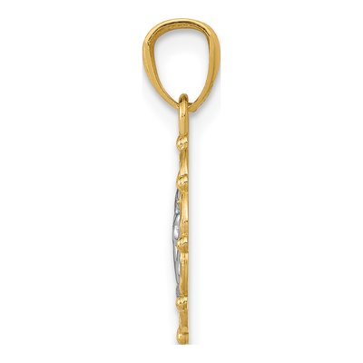 14K Yellow Gold Cherub Pendant – view 3
