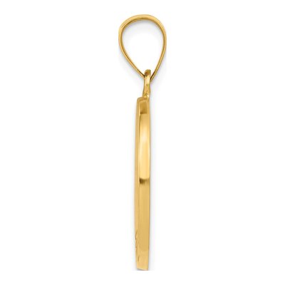 14K Yellow Gold Confirmation Cross Medal Pendant – view 3