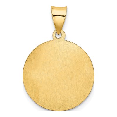 14K Yellow Gold Confirmation Cross Medal Pendant – view 4