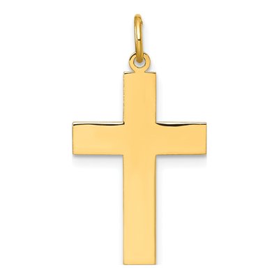 14K Yellow Gold Cross Pendant