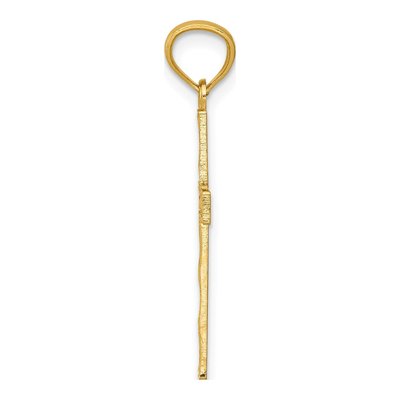 14K Yellow Gold Filigree Cross Pendant – view 3
