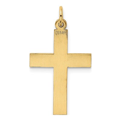 14K Yellow Gold Cross Pendant – view 4