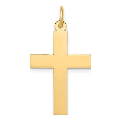 14K Yellow Gold Cross Pendant