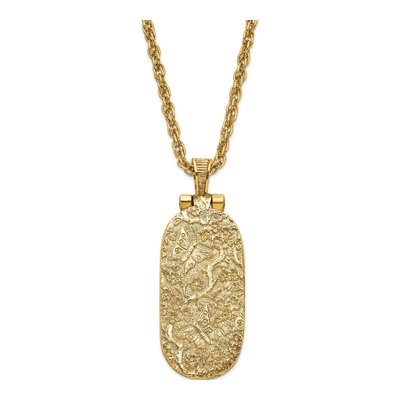 1928 Symbols of Faith Red Enamel Locket Necklace – view 6