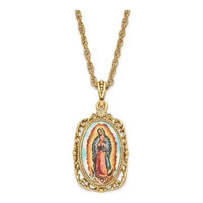 Our Lady of Guadalupe Gold-Tone Necklace – view 2