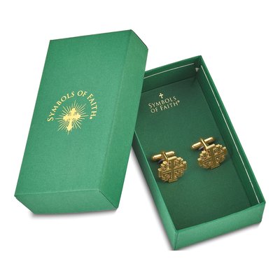 Men's Jerusalem Cross Cuff Links – view 3