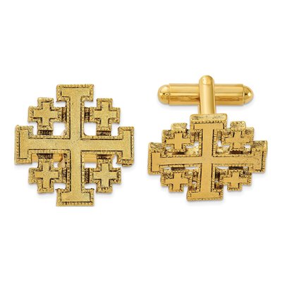 Men's Jerusalem Cross Cuff Links