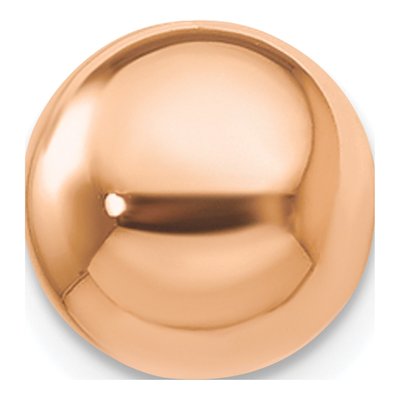 10mm Rose Tone Gold Filled Polished Bead Finding