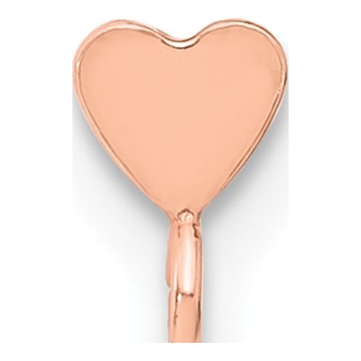 Rose-Tone Gold Filled Heart Earring Mounting, 6pk – view 2