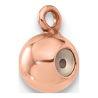 14/20 Gold Filled Rose-Tone Silicone Bead w/Ring – view 3