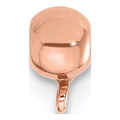 14/20 Gold Filled Rose-Tone Silicone Bead w/Ring