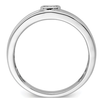 Men's 14K White Gold 1/5 ct tw Diamond Wedding Band – view 2