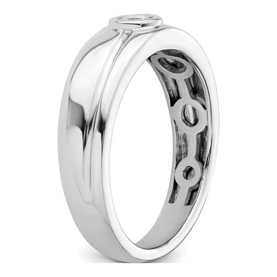 Men's 14K White Gold 1/5 ct tw Diamond Wedding Band – view 6