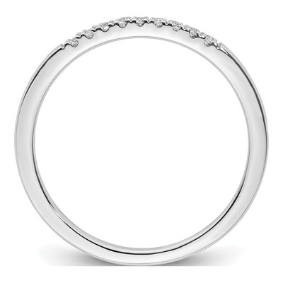 14K White Gold 1/10 ct tw Diamond Wedding Band – view 3