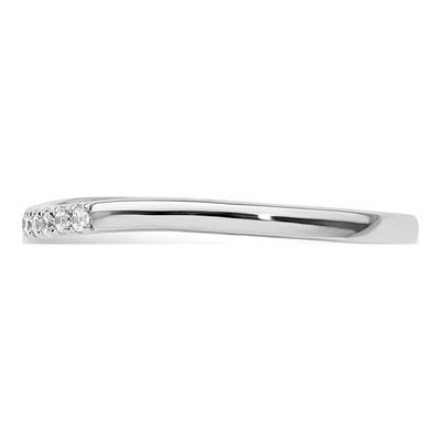 14K White Gold 1/10 ct tw Diamond Wedding Band – view 4