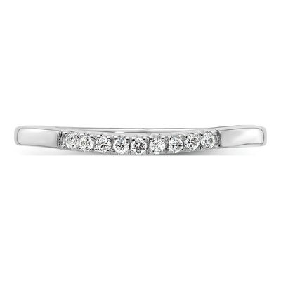 14K White Gold 1/10 ct tw Diamond Wedding Band – view 5