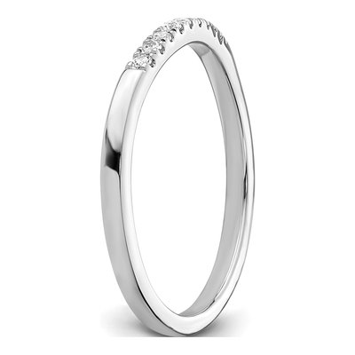 14K White Gold 1/10 ct tw Diamond Wedding Band – view 7
