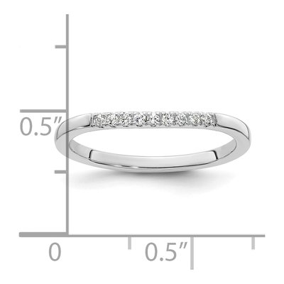 14K White Gold 1/10 ct tw Diamond Wedding Band – view 8