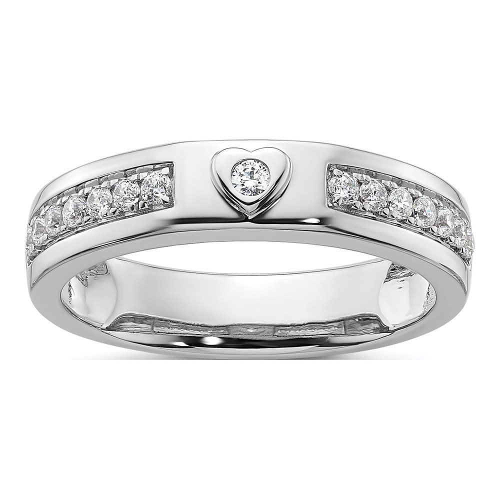 Men's 14K White Gold 0.31 ct tw Diamond Wedding Band