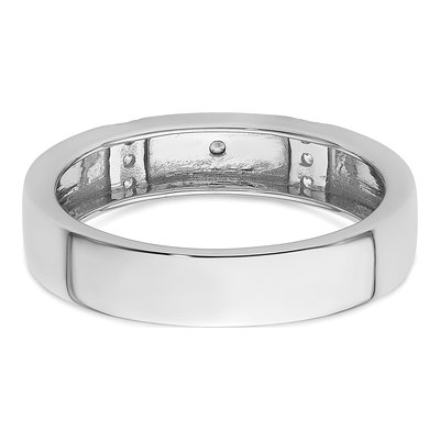 Men's 14K White Gold 0.08 ct tw Diamond Star of David Wedding Band – view 6