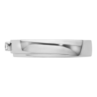 Men's 14K White Gold 1/20 ct tw Diamond Wedding Band – view 4