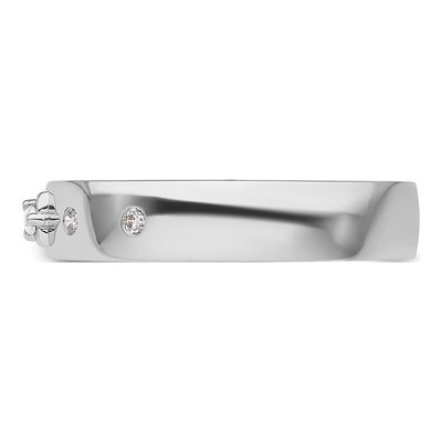 Men's 14K White Gold 1/10 ct tw Diamond Wedding Band – view 4