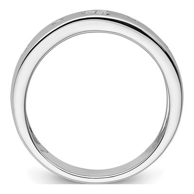 14K White Gold 1/10 ct tw Diamond Wedding Band – view 3