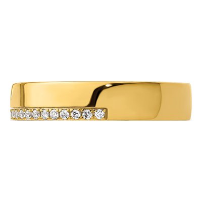 Men's 14K Yellow Gold 0.23 ct tw Diamond Wedding Band – view 4